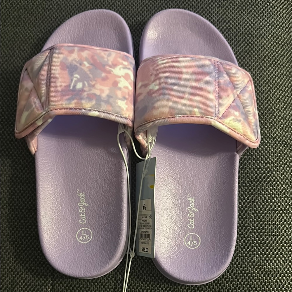 Cat & Jack Purple Slide Sandals